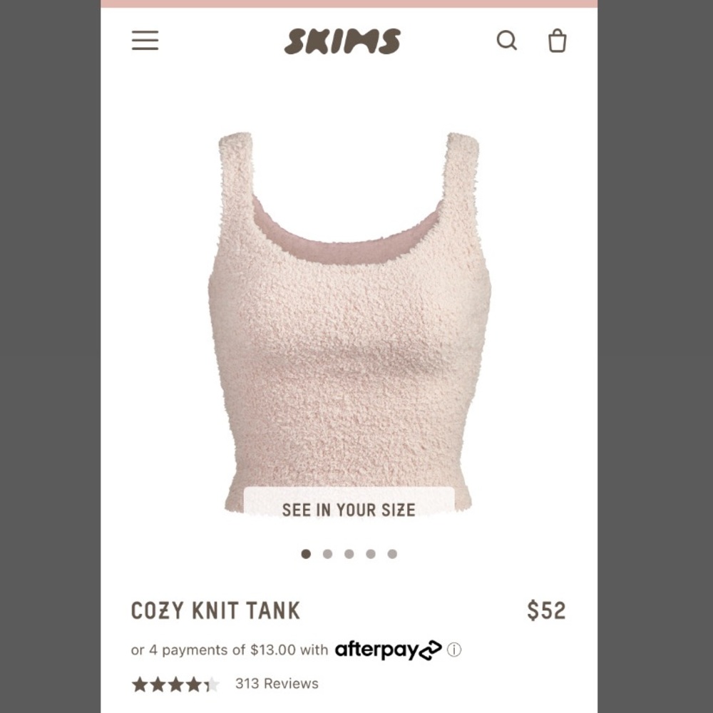 Cozy knit tank Skims